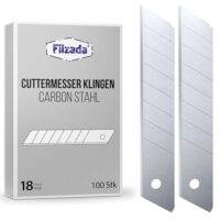 Hochwertiges Cuttermesserklingen-Set aus Carbonstahl mit 100x Klinge, ideal für Heimwerker und Handwerker