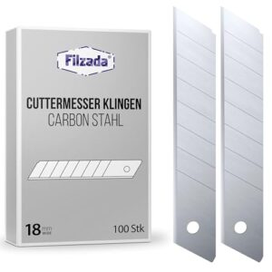 Hochwertiges Cuttermesserklingen-Set aus Carbonstahl mit 100x Klinge, ideal für Heimwerker und Handwerker