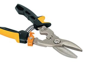 Blechschere zum Schneiden von Blech und anderen Materialien, Fiskars PowerGear Getriebemechanismus, 40 % mehr Kraft als herkömmliche Scheren