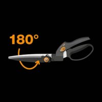 Fiskars Rasenkantenschere GS40 mit einstellbarem Schneidewinkel (180°) und ergonomischer Handhabung, ideal für Rasen- und Heckenkanten