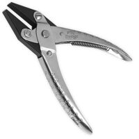Hochwertige Flachzange mit Parallelwirkung für Schmuckhersteller, Optiker und Hobbys - ideal zum Biegen von Drähten, Richten von Metallteilen und Halten kleiner Teile - aus Kohlenstoffstahl und Edelstahl gefertigt