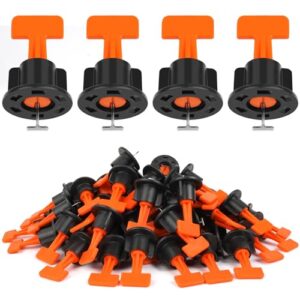 Flintronic Fliesen Nivelliersystem 1,5 mm für Wand und Bodenfliesen - Verlegehilfe mit Schraubenschlüsseln und Mehrweg-Fliesenkreuzen