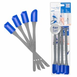 FUGENFUX Klassik 4er Set - Fugenglätter mit Revolutionärer Zauber-Spitze für extrem enge Stellen, perfekt für Silicon, Acryl & mehr