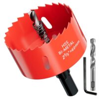 Hochwertige Bi-Metall-Lochsäge mit 60mm Durchmesser für schnelles und präzises Schneiden von Holz, Kunststoff, Gipskarton, dünnen Metallplatten und mehr.