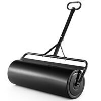 GOPLUS Rasenwalze 63/113L, Gartenwalze mit Schmutzabweiser und Handwalze, ideal für Rasenpflege und -nutzung in Gärten und Parks
