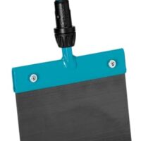 Gardena combisystem-Stoßscharre 15: Eisschaber, auswechselbares Federstahlblatt, leichtes Entfernen von Eisplatten und festgefrorenem Schnee, Arbeitsbreite 15 cm.