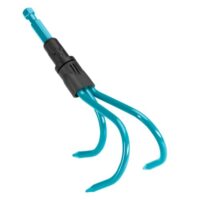 Gartenzubehör, Hacke mit 3 Zinken, Gardena Combisystem-Grubber, Bodenlocker und Lufter für den Garten