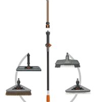 Wasserführender Stiel für Gardena Cleansystem-Anschlussgeräte, isolierender Griff, stufenlos regulierbar