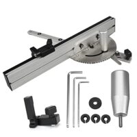 Tischkreissäge Kit mit verstellbarem Flip-Stop, Gehrungsschnittgenauigkeit, Hochpräzise Werkzeug für Heimwerker und Profis