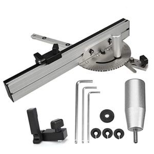 Tischkreissäge Kit mit verstellbarem Flip-Stop, Gehrungsschnittgenauigkeit, Hochpräzise Werkzeug für Heimwerker und Profis