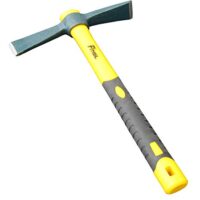 Gartenwerkzeug, Mattock Hacke, Unkrautentferner, Gartenarbeit, Prospektion, einteiliger Körper, gesenkgeschmiedet, Fiberglasgriff, leicht zu handhaben, hohe Festigkeit und Haltbarkeit