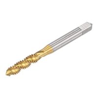 Hochwertiger Gewindebohrer mit Spiralnut für Metalle und Kunststoffe, Schnellarbeitsstahl und Titanbeschichtung