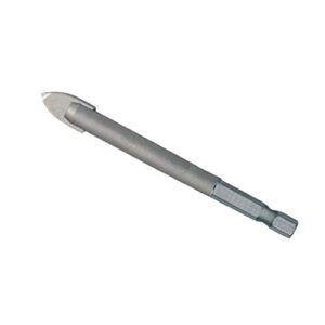 Glasbohrer CeramicMaster 6 x 75mm Heller für das Bohren von Glas und weichen Keramikwerkstoffen, hochwertiges Werkzeug mit QuickBIT-System und angespitzter Querschneide