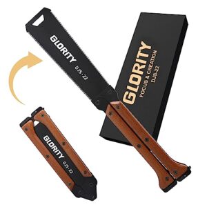Glority 8 Zoll Japansäge Klapp-Zugsäge für Heimwerker und Profis, stabile Handhabung und präzise Schnitte