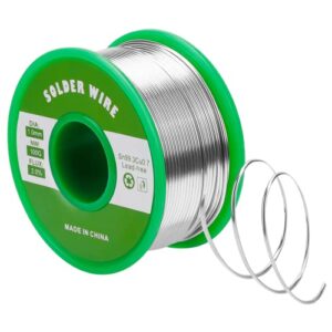 Klassischer Lötzinn für Elektrotechnik und Heimwerken, Flussmittel Sn99,3 Cu0,7, 1 mm Durchmesser, 100 g Nettogewicht
