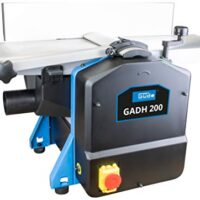Güde 55440 Abricht- & Dickenhobel GADH 200, Blau, 82 x 46 cm, Hobelwerkzeug mit Abrichttischen aus Alu-Druckguss und Überlastschalter