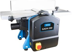 Güde 55440 Abricht- & Dickenhobel GADH 200, Blau, 82 x 46 cm, Hobelwerkzeug mit Abrichttischen aus Alu-Druckguss und Überlastschalter