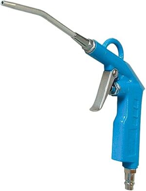 Hochwertige Ausblaspistole MIDI für professionelle Ergebnisse, Alu-Druckguss-Gehäuse, 12 bar max. Arbeitsdruck, Düsenlänge 80 mm, ideal für Reinigung und Ausblasen von Hohlräumen