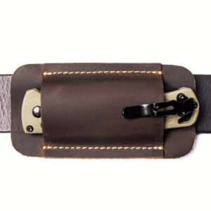 Leder EDC Messerscheide für EDC Leder Messertasche für Gürtel Multifunktionswerkzeug Faltmesser Halterung Schutzhülle