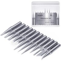 HANGLIFE ET Lötspitzen für Weller, perfekte Kompatibilität mit Weller Lötstationen und Lötkolben, 12-teiliges Set