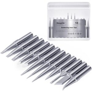 HANGLIFE ET Lötspitzen für Weller, perfekte Kompatibilität mit Weller Lötstationen und Lötkolben, 12-teiliges Set