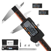 Digitaler Messschieber mit LCD Display, 150mm Länge, für Haushalt und Industrie, Messgerät mit Zoll und Millimeter-Umwandlung