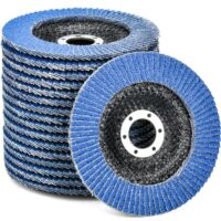 HATANSE 10 Stück Fächerscheiben Ø 125mm x 22 mm Korn 40 Schleifscheiben für Winkelschleifer Poliermaschine. Komplettset aus 10 Fächer-Scheiben, perfekt für professionelle Schleif- und Polierarbeiten an Edelstahl, Stahl, Messing und Bronze.