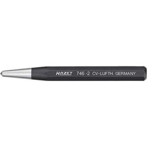 HAZET Körner 746-1, achtkantiger Schaft, nach DIN 7250 zertifiziert, Länge: 120 mm, Durchmesser: 4 mm, Handbetrieb Made In Germany