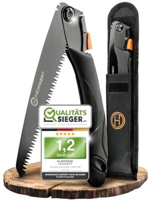 Klappsäge aus ultra hartem Karbonstahl, Zweifach verstellbar, Gartensäge mit Sicherheitsverschluss