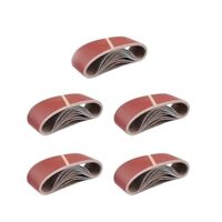 HKB 50 Gewebe-Schleifbänder für Bandschleifmaschinen, Körnungen je 40/60/80/120/180, 75 x 457mm, 50 Stück