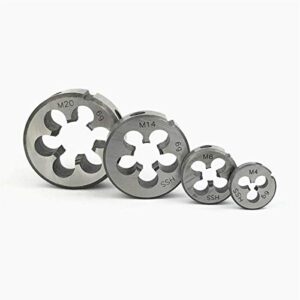 HSS Schneideisen Aussengewindeschneider mit metrischem Regelgewinde M2 x 0,40 nach DIN ISO 13 für die Herstellung von Metallteilen mit kleinen Durchmessern