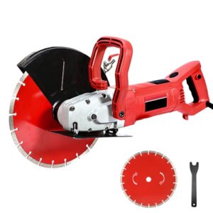 Elektrische Betonsäge mit 3200W Motor, Kreissäge für Beton und Stein, inkl. Wasserleitung und Pumpe