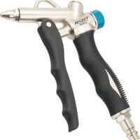 Hazet 2-Wege Ausblaspistole 9040-4 mit robustem Aluminiumgehäuse für das Entfernen von feinen Verschmutzungen an schwer zugänglichen Stellen