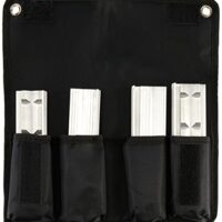 Schraubstockbacken Set, 4-teilig, rechtwinkelig, planparallel, integrierte Spezialmagnete, passend zu Schraubstock 140 mm