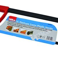 Bügelsäge-Rahmen mit Kunststoffgriff 12 cm, ideal für gerade und präzise Schnitte, komfortable Handhabung, sicherer Griff, Heimwerker und Profis geeignet