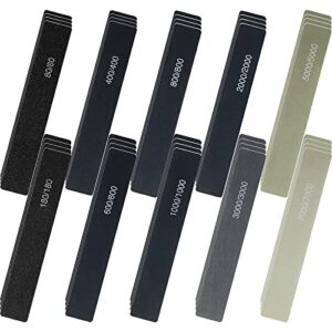 Set mit 40 Polierstäben in verschiedenen Körnungen für Kunststoff, Metall und Holz zum Polieren und Feinpolieren von Oberflächen