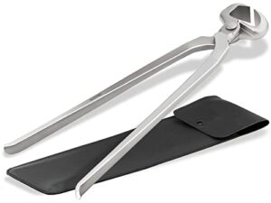 Hufzange für Pferde, Hufschneidezange aus Edelstahl Rostfrei, 38 cm lang, extra weite Öffnungsbreite, ideal für die Hufpflege
