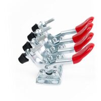 Toggle Clamp - Handwerker-Tool mit Fassungsvermögen von 27 kg/60 lbs, Antislip und schneller Quick Release in Metall für sicheres Halten von Leiterplatten, Papier und Maschinenkomponenten.