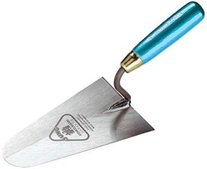 Maurerkelle von Jung Henkelmann, hochwertiger Carbonstahl, S-Hals, 220 mm Länge, Holzgriff für präzise Maurerarbeiten