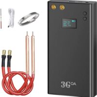 Komplettneu und innovativ! KKTECT Punktschweißgerät mit integrierter Temperaturregelungssonde, LCD-Anzeige und 70 einstellbaren Gängen. Eignet sich für verschiedene Projekte wie das Schweißen von Nickelblechen, Edelstahlblechen und Lithiumbatterien.