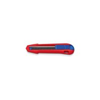 KNIPEX CutiX Universalmesser mit Stabilisierungsschiene und Klingenverriegelung, ideal für handelsübliche 18 mm hohe Klingenformen