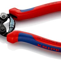 KNIPEX Drahtseilschere für Reifencord mit Mehrkomponenten-Hüllen, bruniert 160 mm, Werkzeug für den professionellen Einsatz