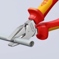 KNIPEX Kraft-Kombizange isoliert mit Mehrkomponenten-Hüllen, VDE-geprüft verchromt 200 mm