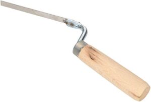 Edelstahl Fugenkelle 10 mm zum Verfugen mit Holzgriff Spachtel Fugeneisen Fugenformer für Fugenarbeiten im Garten oder in der Wohnung