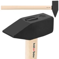 KOTARBAU Hammer 6 kg mit Holzschaft, Stahlkopf und Holzstiel, ideal für Einschlagen von Nägeln und handwerkliche Arbeiten