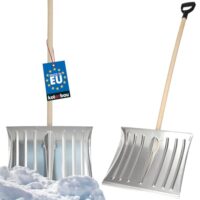 Schneeschaufel mit Aluminiumprofil und Holzstiel, ideal für Schnee, Schlamm oder Sand