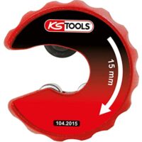 Hochwertiger Kupferrohr Ratschen-Rohrabschneider von KS Tools, 15mm Durchmesser, hochfestes Material, optimale Greif- und Haltefähigkeit