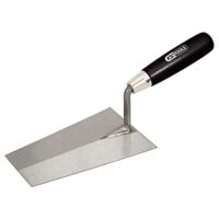 KS Tools Stuckateurkelle, kantig, 180mm, mit Holzgriff - Werkzeug für Zement, Putz und Baustoffe