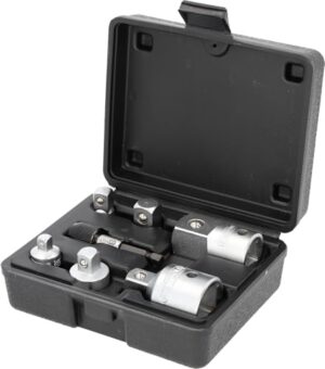 Kompletter Adapter-Satz von KS Tools, ideal für den Profi als KFZ-Werkzeug in der Werkstatt oder für den ambitionierten Handwerker als Schraubwerkzeug bei Wartungen.