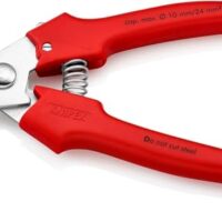 Knipex Kabelschere mit Kunststoff umspritzten Griffen und gehärteten Schneiden für sicheres Schneiden von Kabeln und Drähten